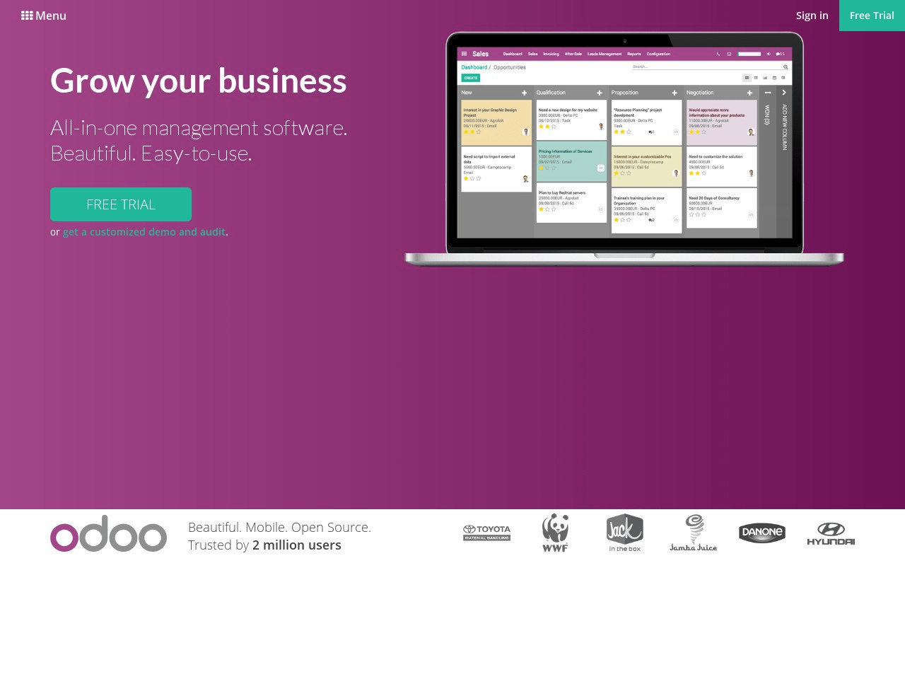 OpenERP Screenshot