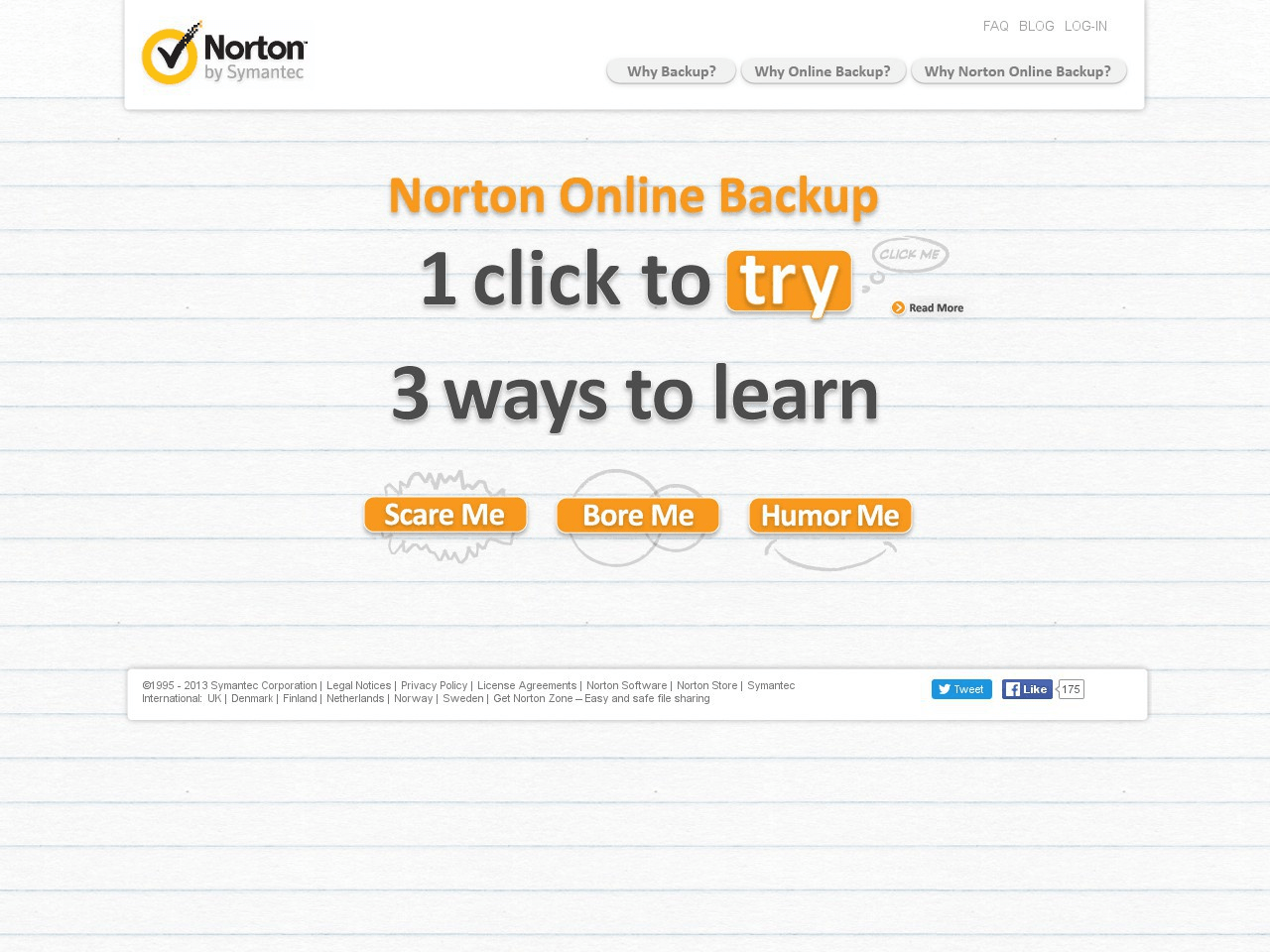 Norton Online Backup Screenshot