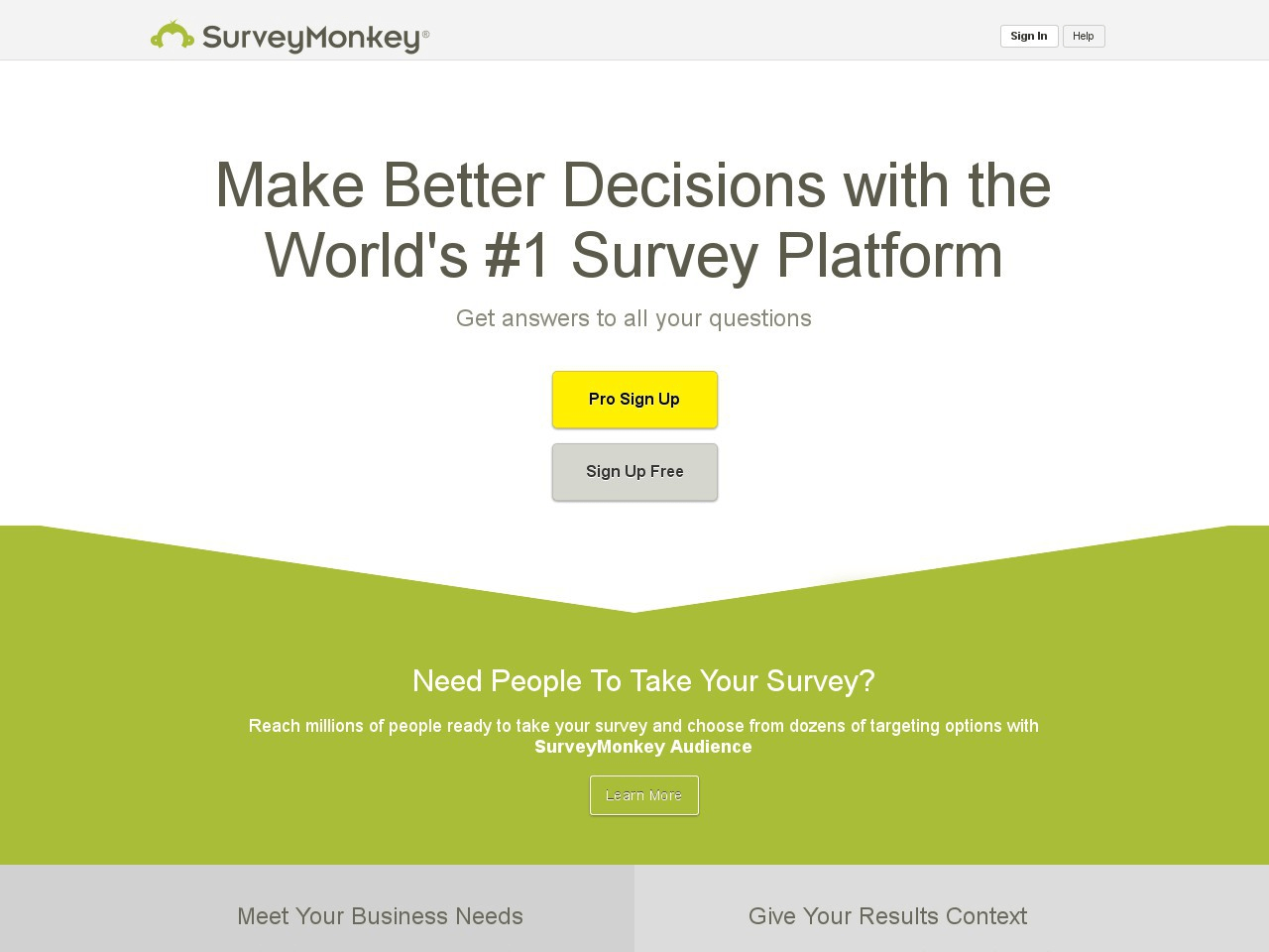 SurveyMonkey Screenshot