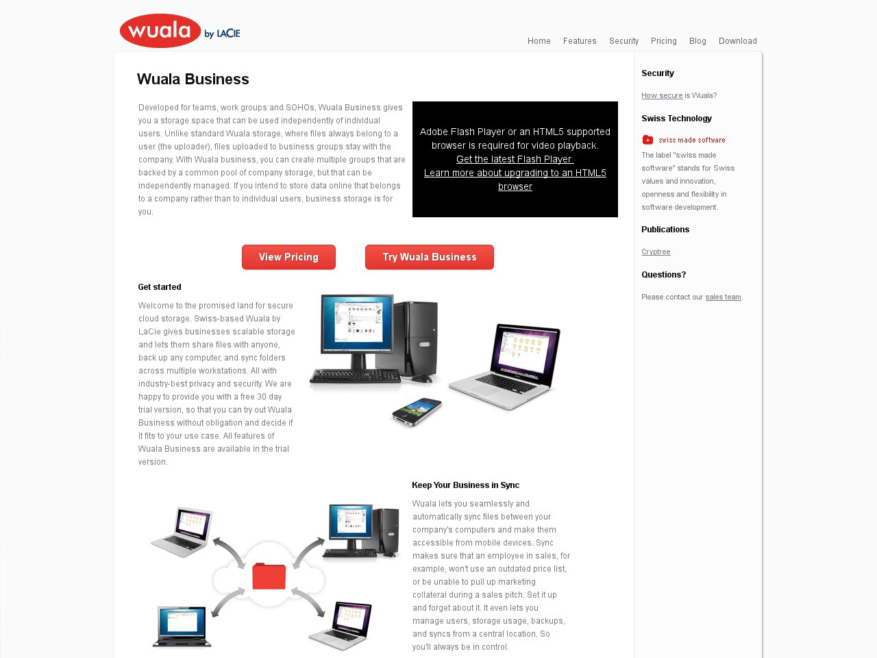Wuala Business Screenshot