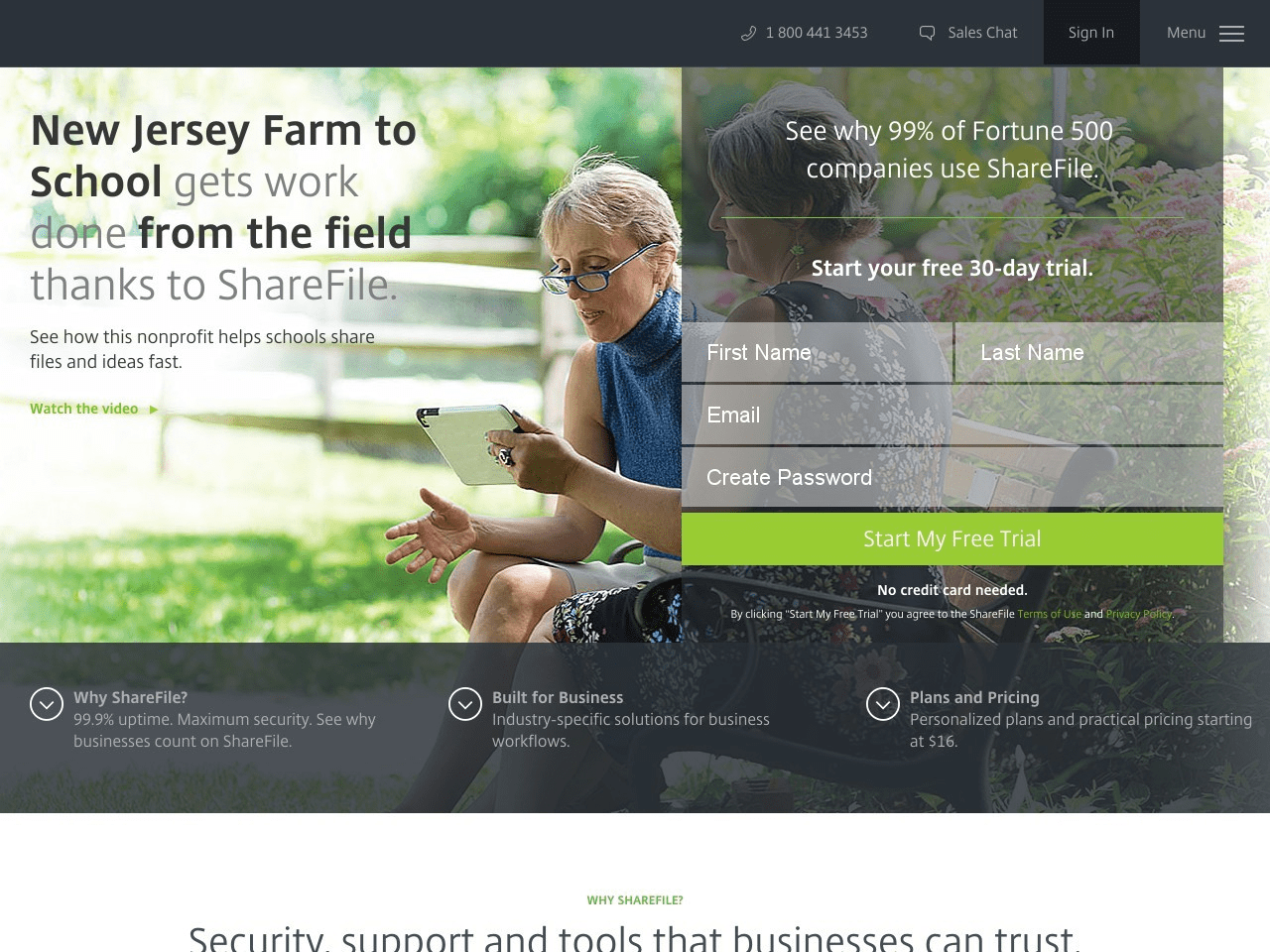 Citrix Sharefile Screenshot