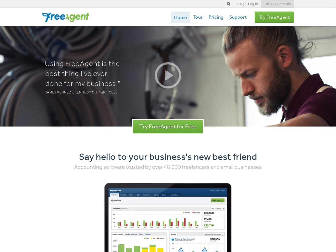 FreeAgent Screenshot