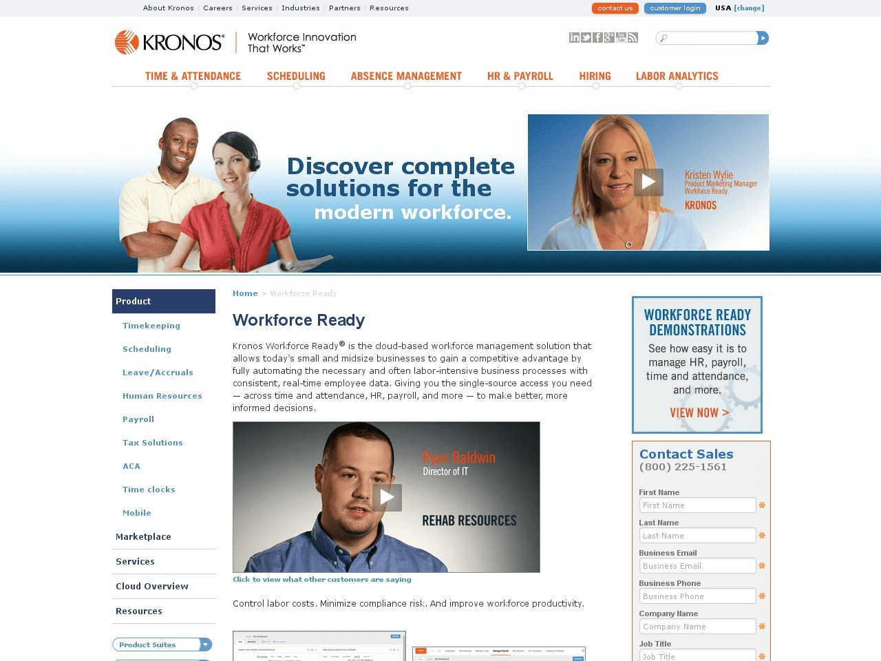 Kronos Workforce Ready Screenshot