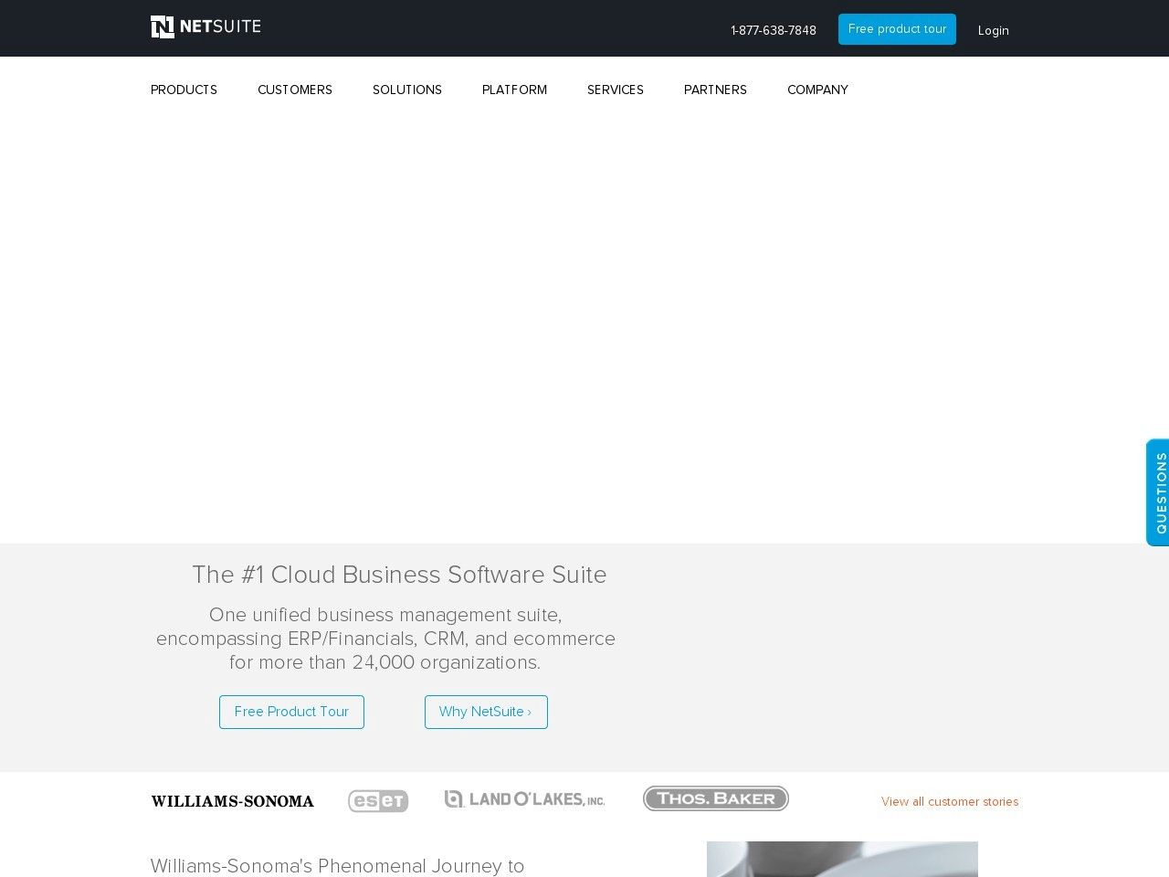 NetSuite ERP Screenshot