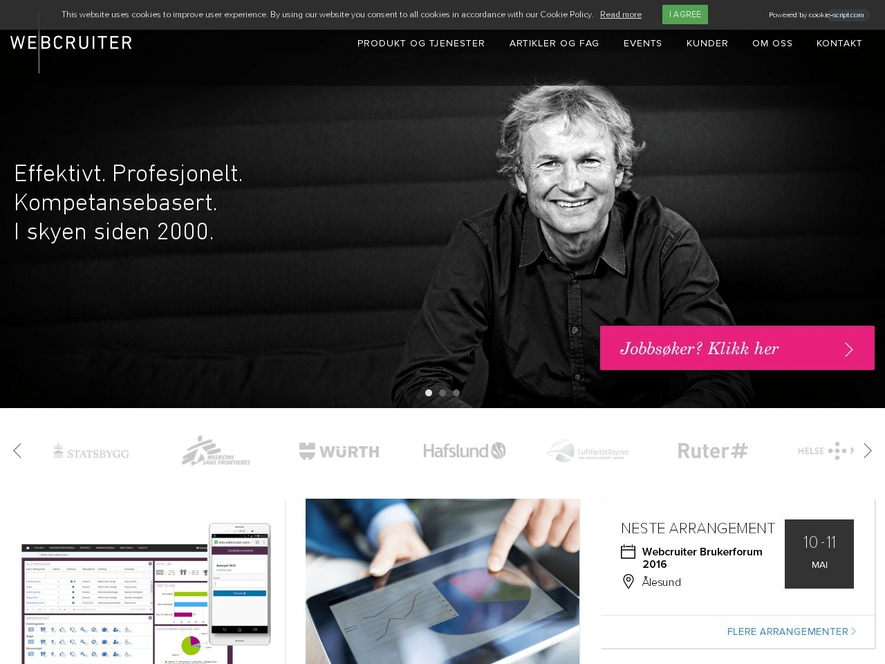 Webcruiter Screenshot