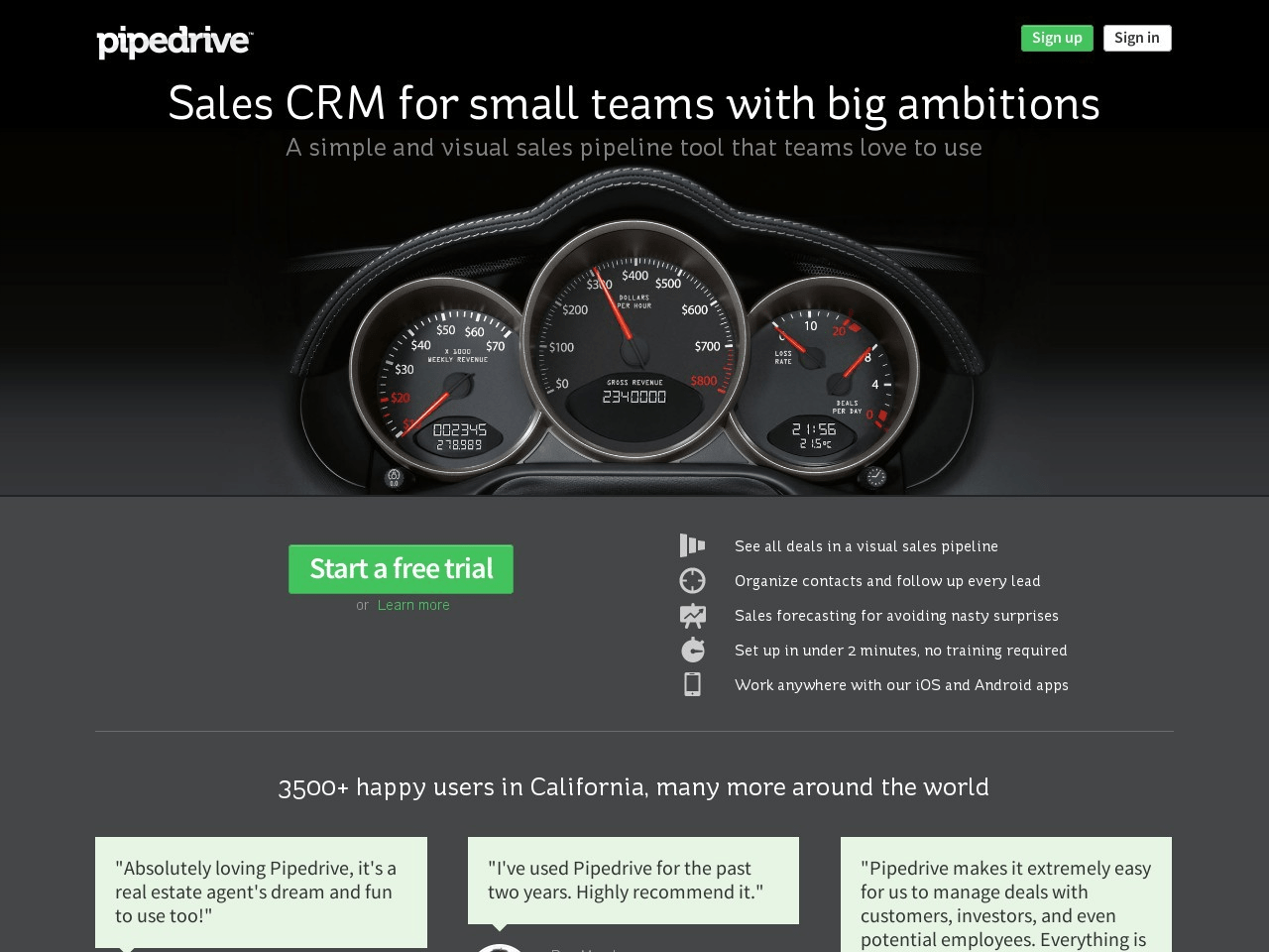 Pipedrive Screenshot