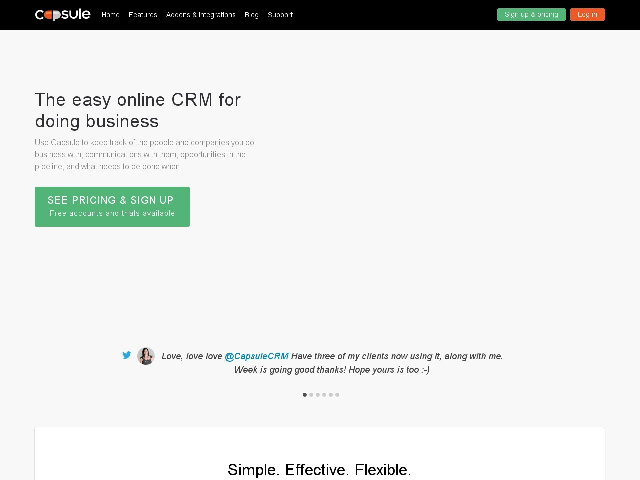 Capsule CRM Screenshot