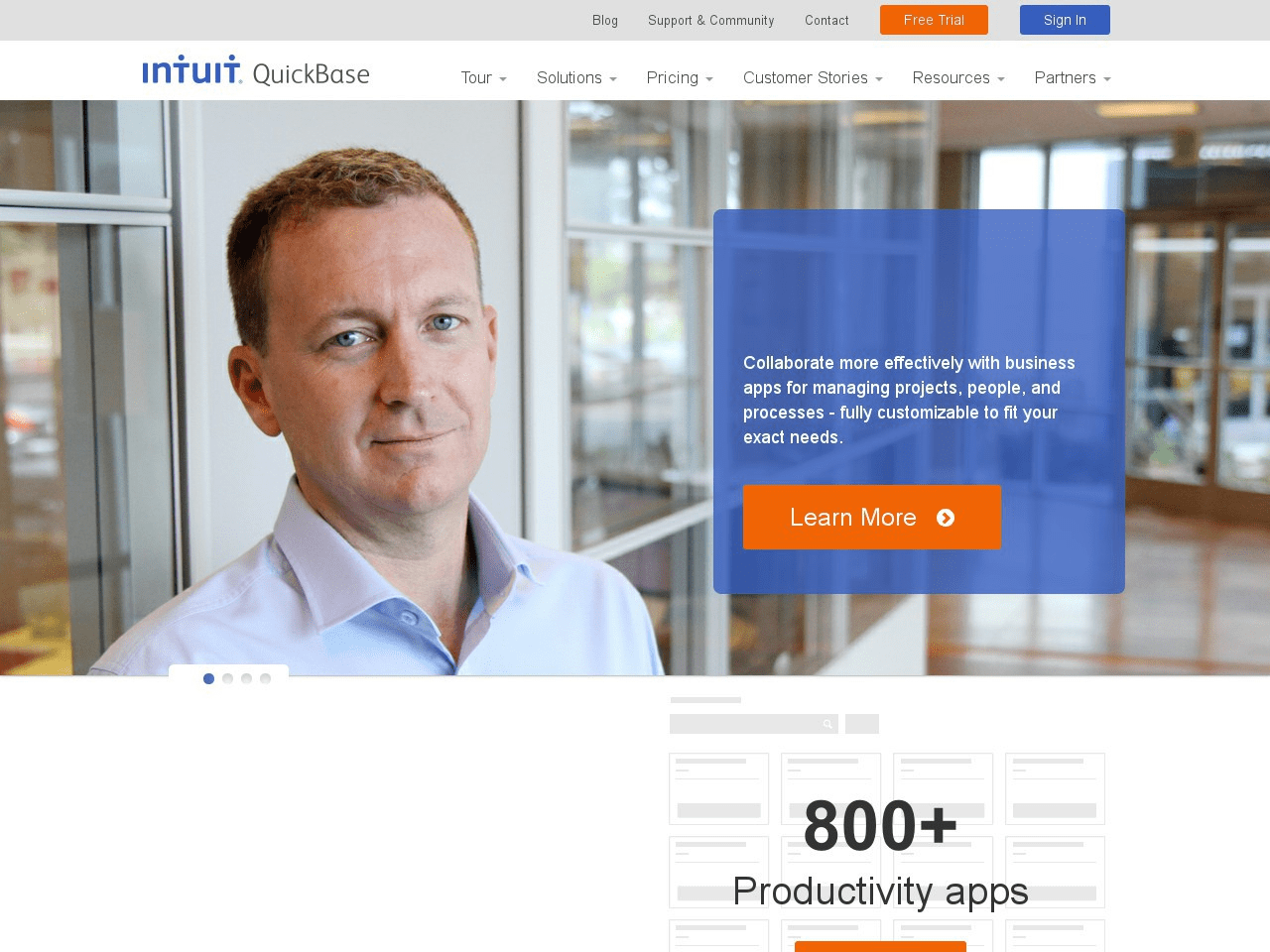 Intuit Quickbase Screenshot