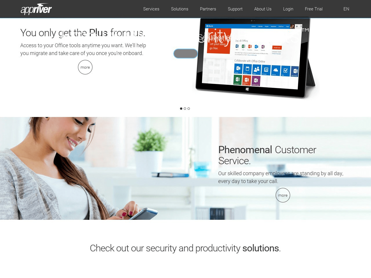AppRiver Hosted Exchange Screenshot