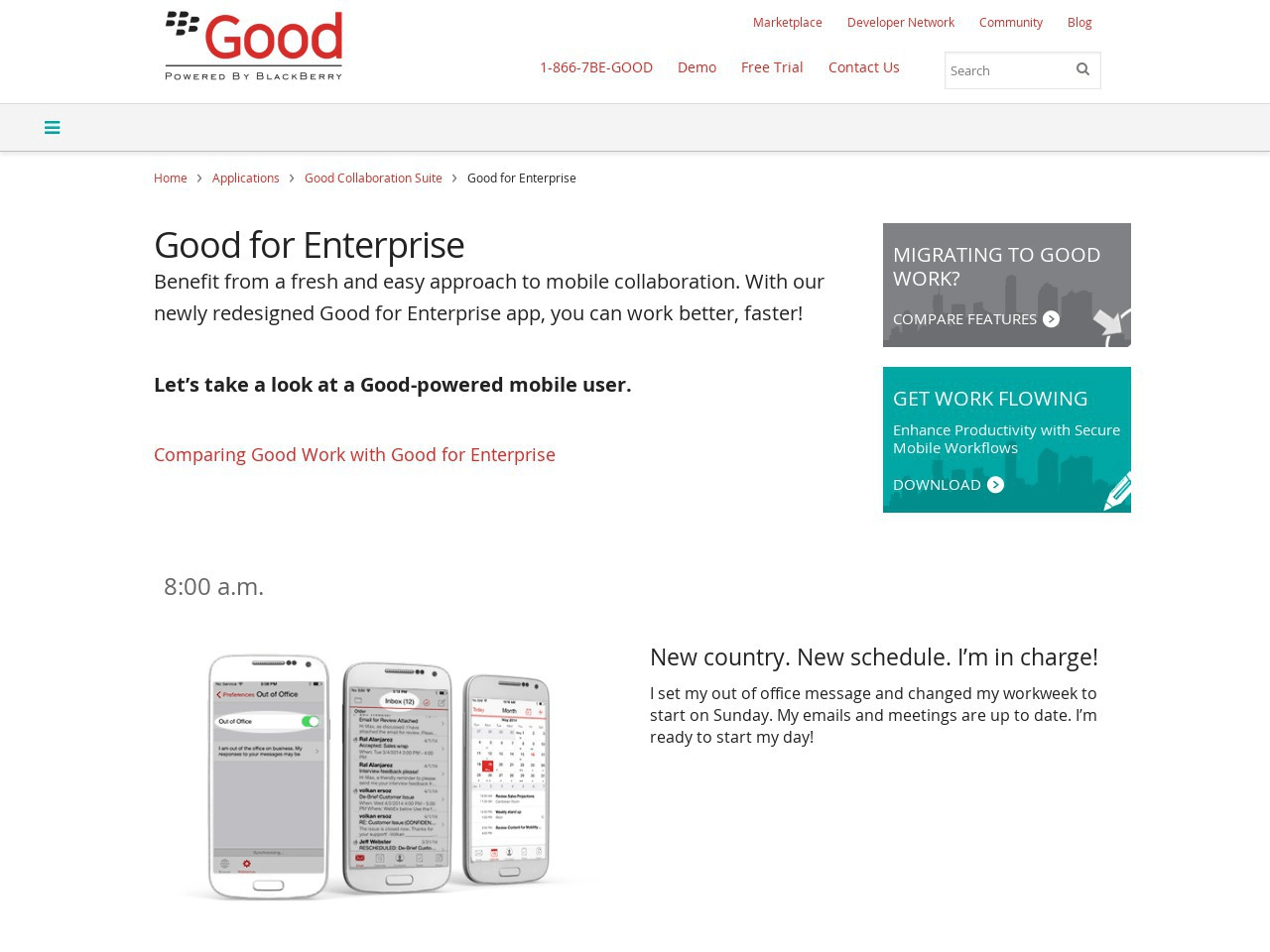 Good for Enterprise Screenshot