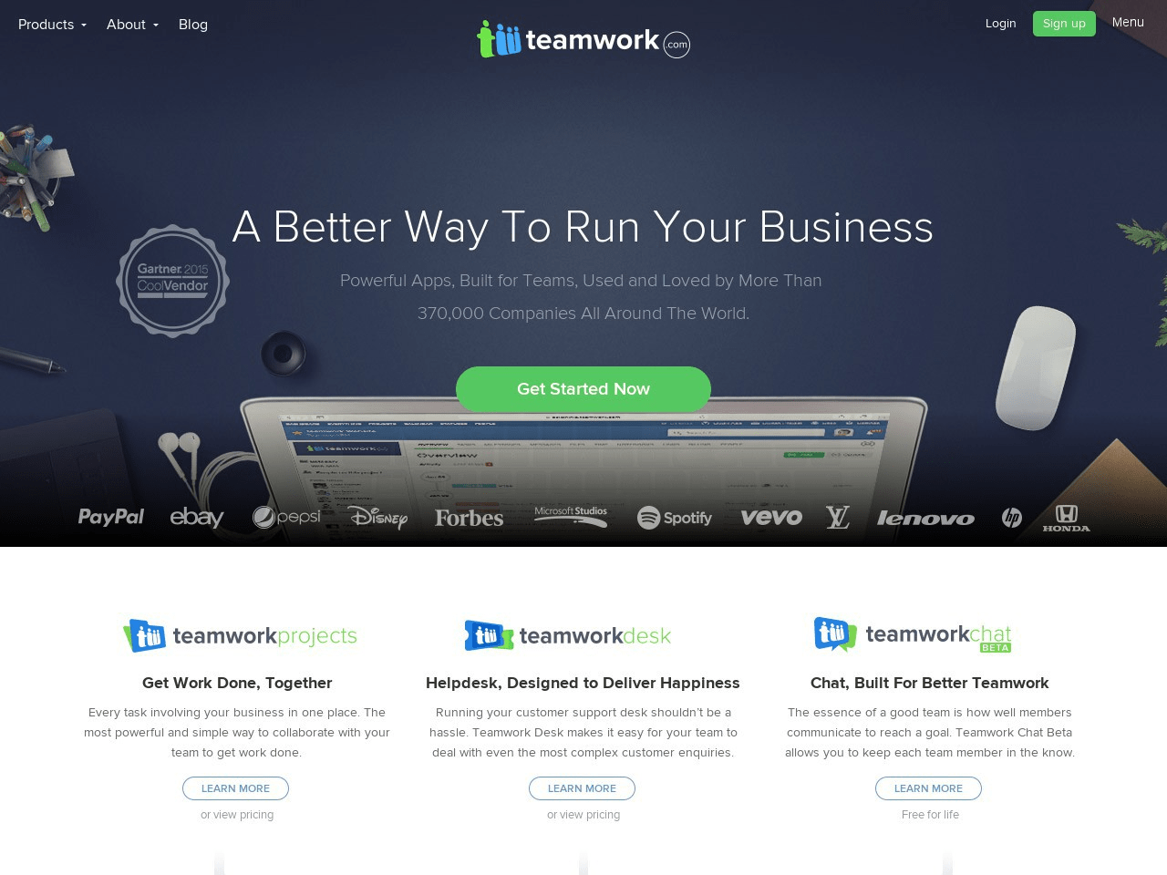 Teamwork Projects Screenshot