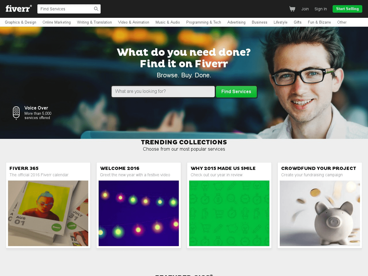 Fiverr Screenshot