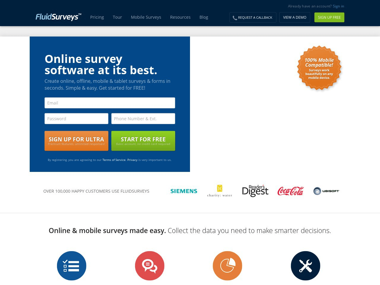 FluidSurveys Screenshot