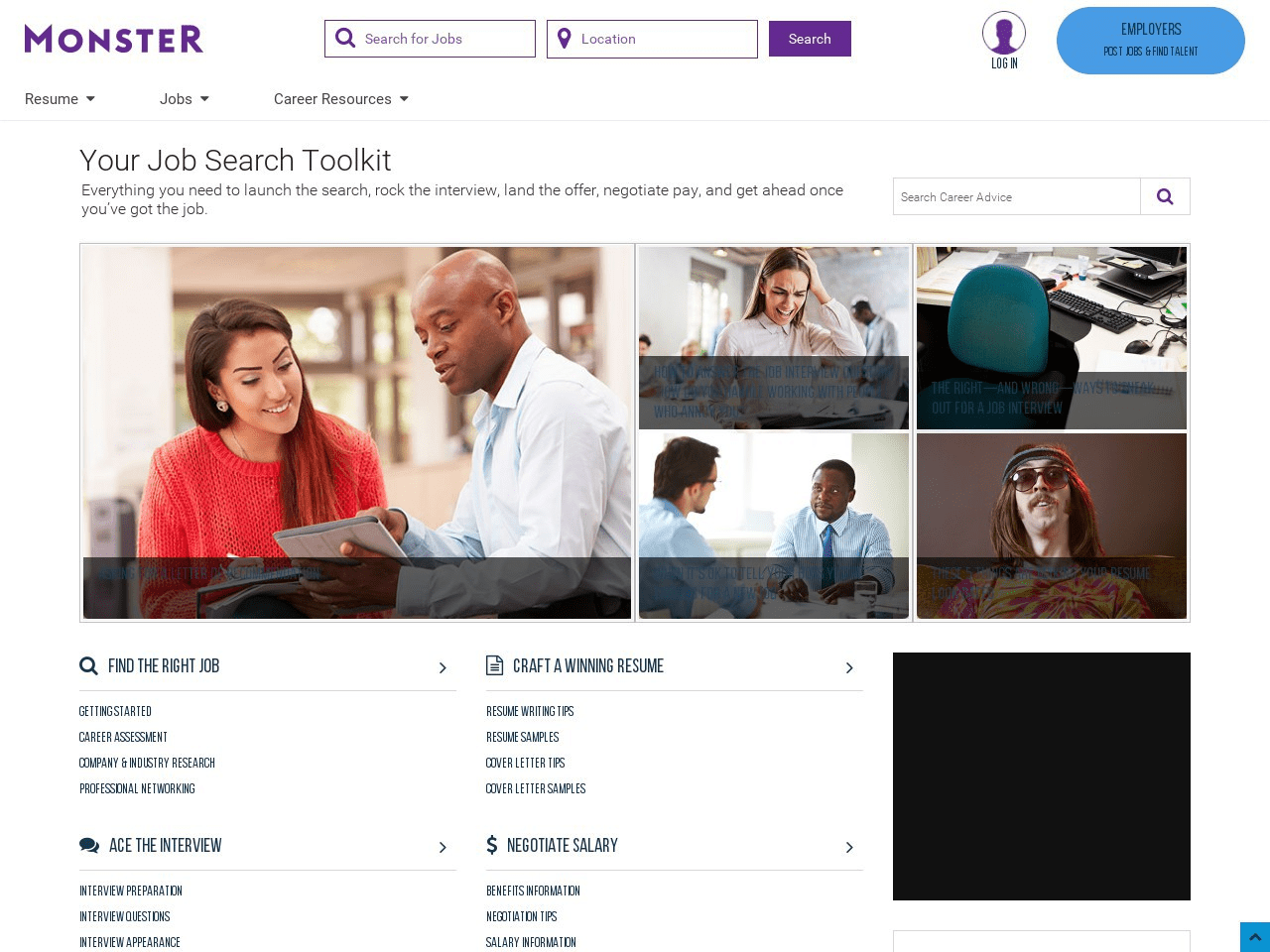 Monster Talent Management Suite Screenshot