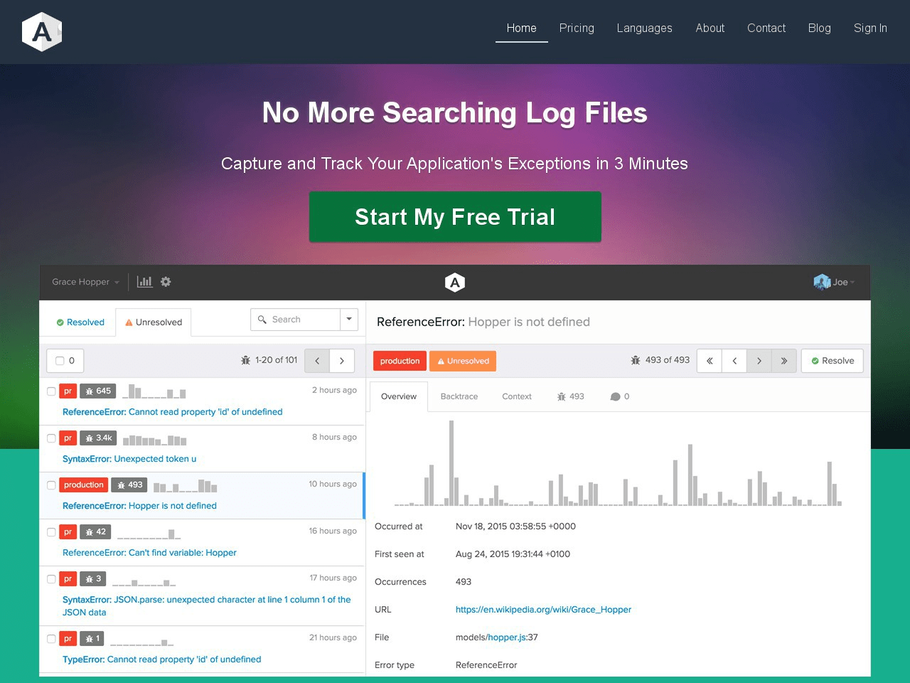 Airbrake Screenshot