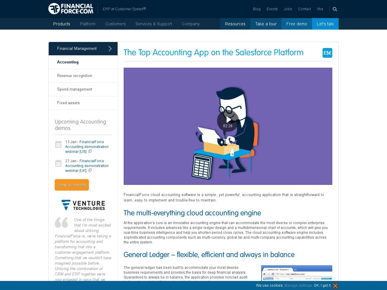 FinancialForce Accounting Screenshot
