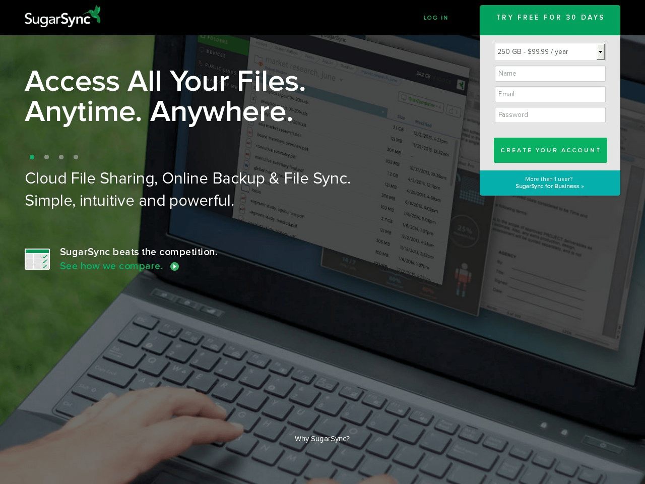 SugarSync Screenshot