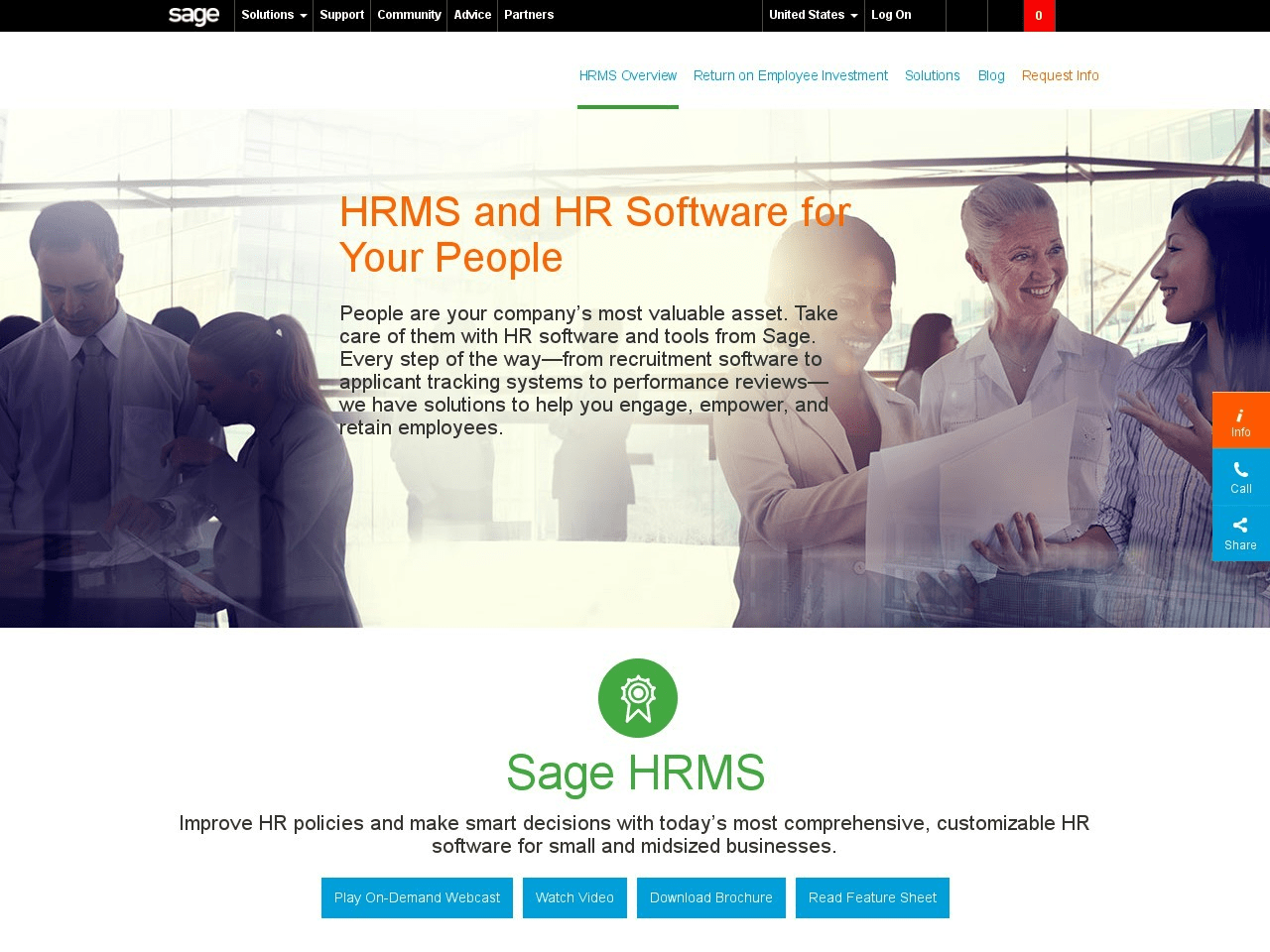 Sage HRMS Screenshot