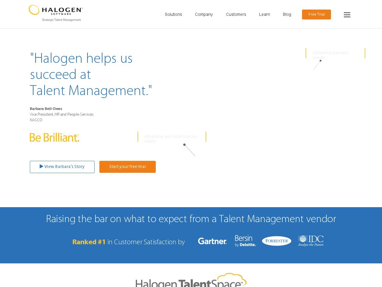 Halogen TalentSpace Screenshot