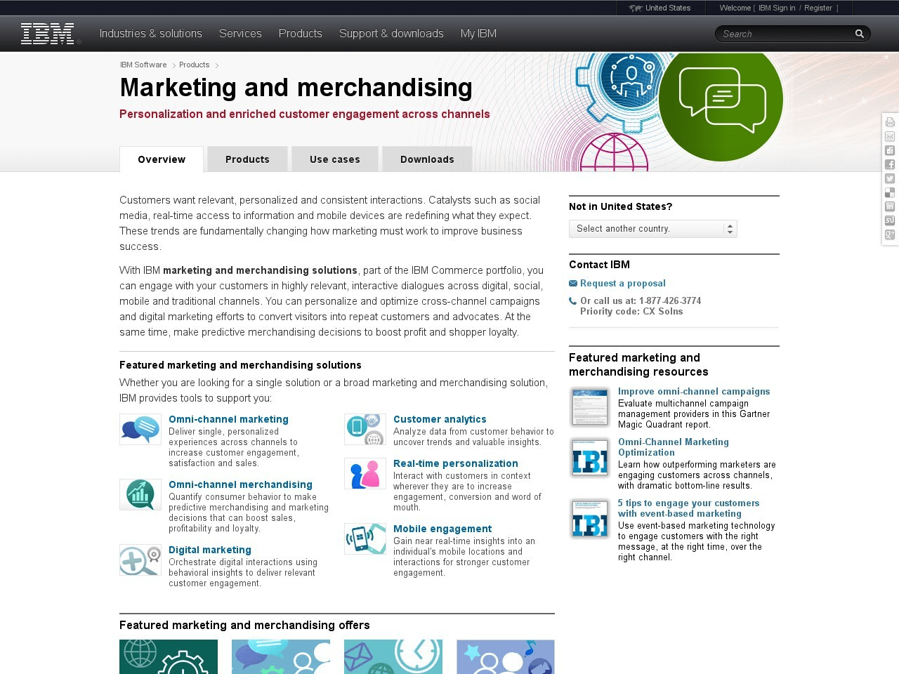IBM Enterprise Marketing Management Screenshot