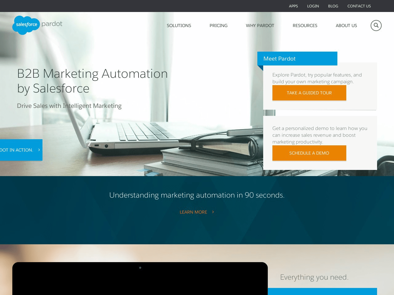 Pardot Screenshot