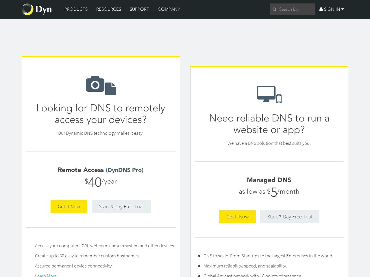 DynDNS Screenshot