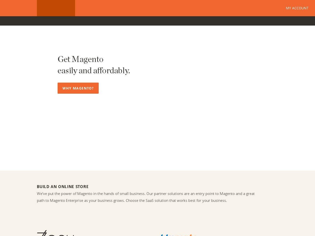 Magento Go Screenshot