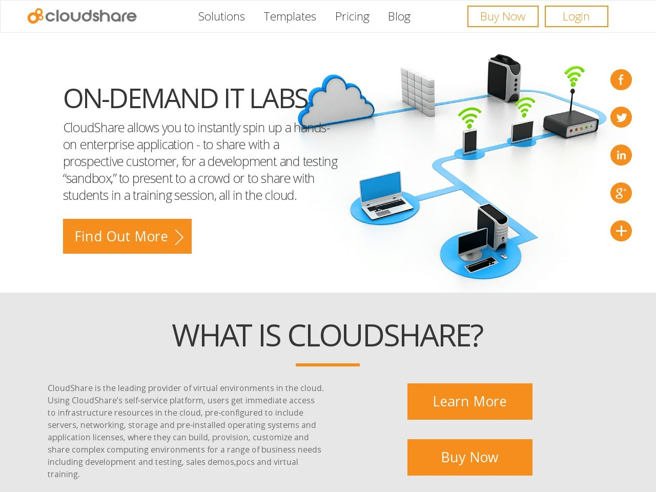 CloudShare Screenshot