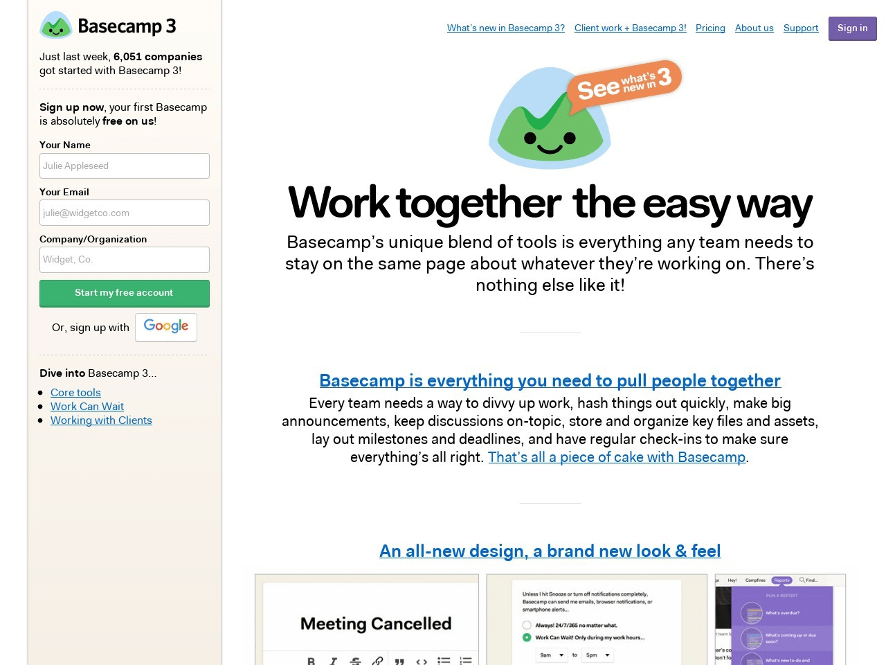 BaseCamp Screenshot