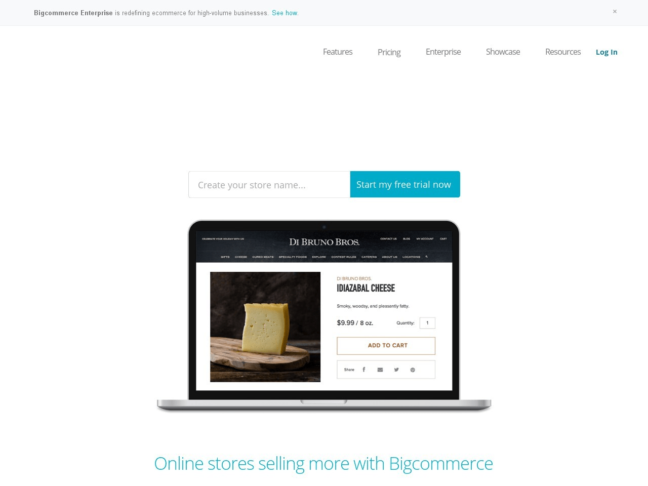 BigCommerce Screenshot