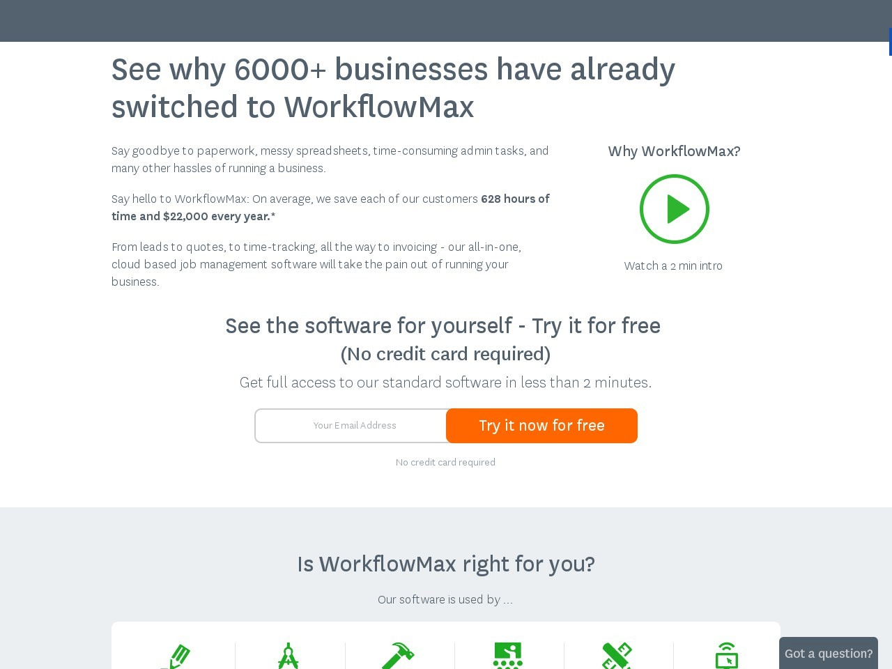WorkflowMAX Screenshot